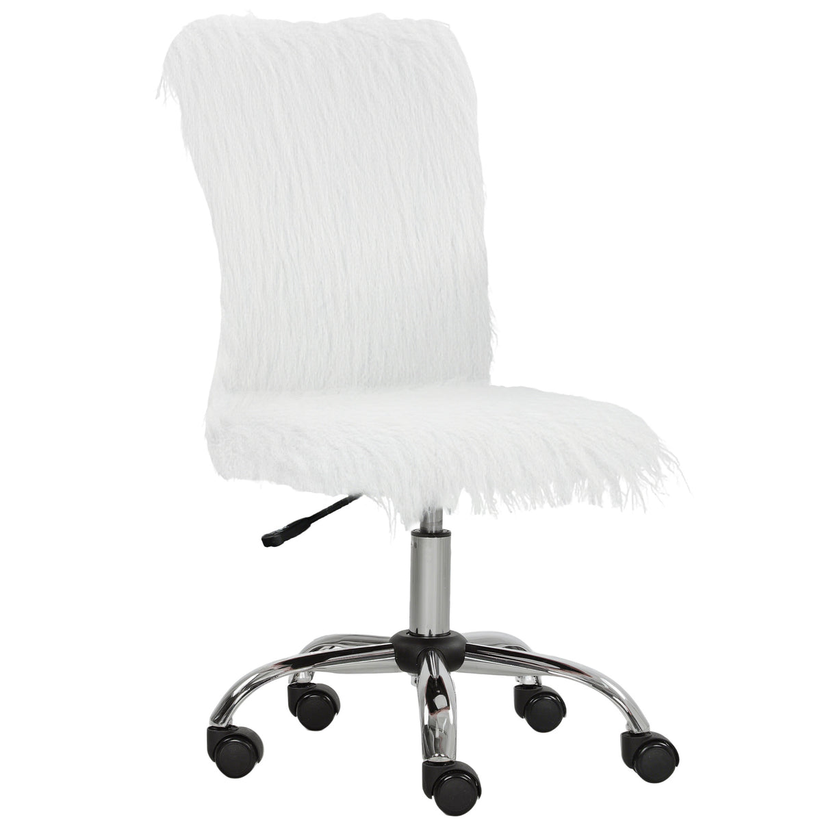Plush Fabric Home And Office Chair 43cm Wide - Velmora