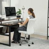 Plush Fabric Home And Office Chair 43cm Wide - Velmora
