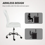 Plush Fabric Home And Office Chair 43cm Wide - Velmora