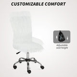 Plush Fabric Home And Office Chair 43cm Wide - Velmora