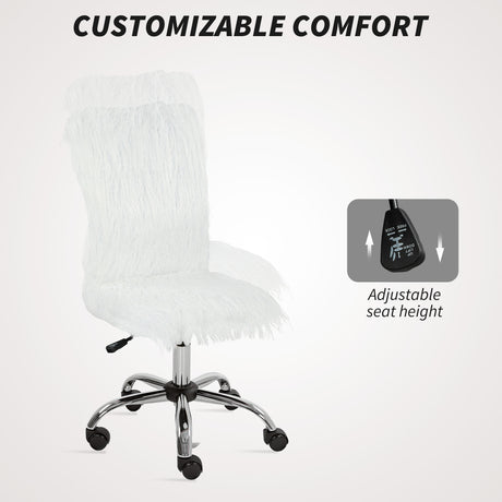 Plush Fabric Home And Office Chair 43cm Wide - Velmora