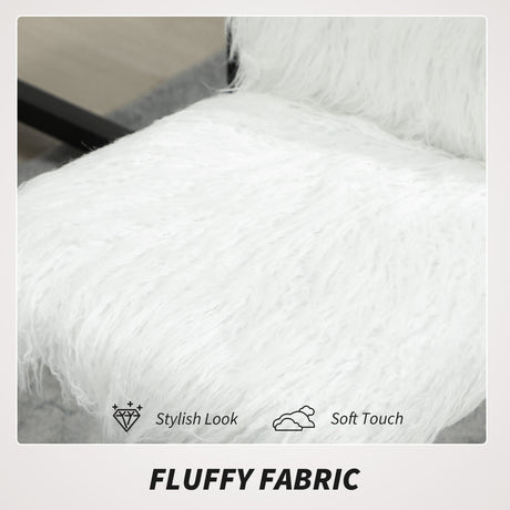 Plush Fabric Home And Office Chair 43cm Wide - Velmora
