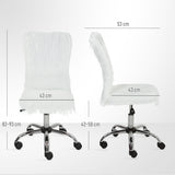 Plush Fabric Home And Office Chair 43cm Wide - Velmora