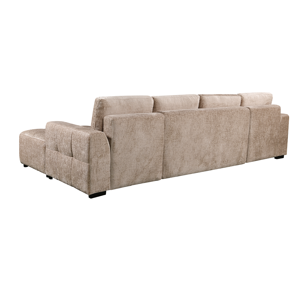 Plush Fabric Luxury Sofa Bed U Shape Corner - Shanghai