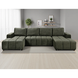Plush Fabric Luxury Sofa Bed U Shape Corner - Shanghai