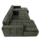 Plush Fabric Luxury Sofa Bed U Shape Corner - Shanghai