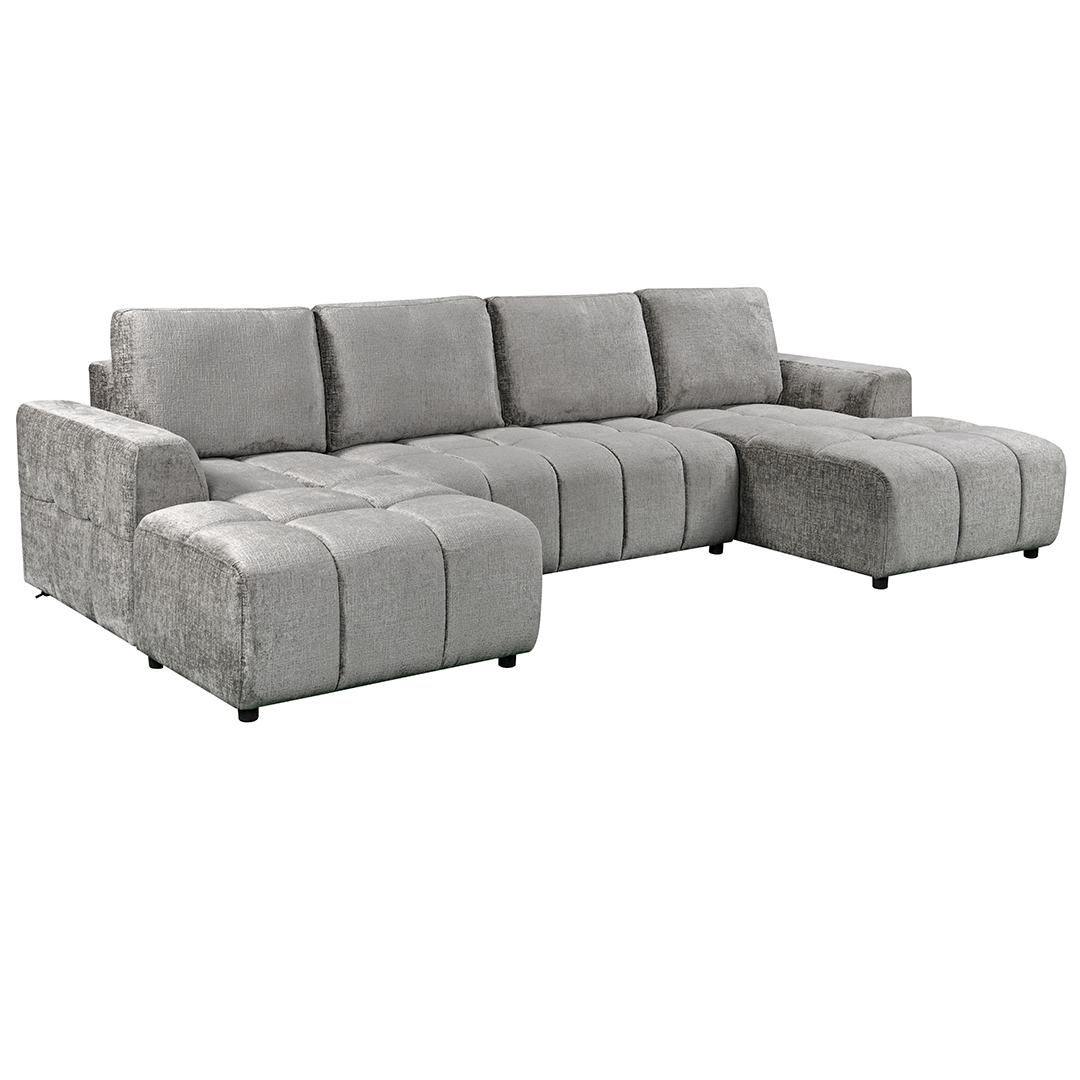 Plush Fabric Luxury Sofa Bed U Shape Corner - Shanghai