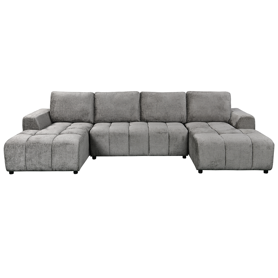 Plush Fabric Luxury Sofa Bed U Shape Corner - Shanghai