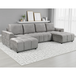 Plush Fabric Luxury Sofa Bed U Shape Corner - Shanghai