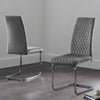 Plush Velvet Cantilever Dining Chairs in Set Of 4 - Calabria