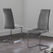 Plush Velvet Cantilever Dining Chairs in Set Of 4 - Calabria