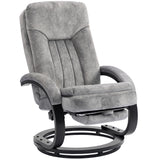 Plush Velvet Recliner Chair 68cm Wide With Footrest - Velmora