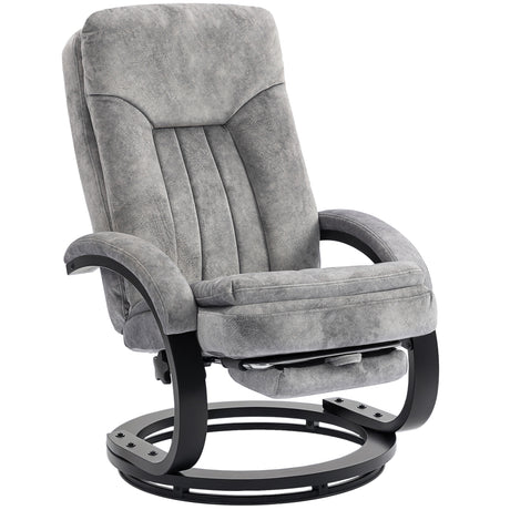 Plush Velvet Recliner Chair 68cm Wide With Footrest - Velmora