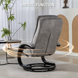 Plush Velvet Recliner Chair 68cm Wide With Footrest - Velmora