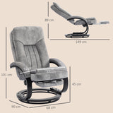 Plush Velvet Recliner Chair 68cm Wide With Footrest - Velmora