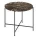 Polished Marble Stone Side Table Round Large - Avila