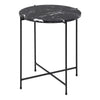 Polished Marble Stone Side Table Round Small - Avila