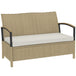 Poly Rattan 125L Storage 2 Seater Garden Bench - Velmora