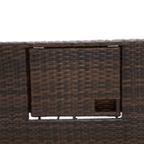 Poly Rattan 2 Seater Sun Lounger Daybed With Cushions - Velmora