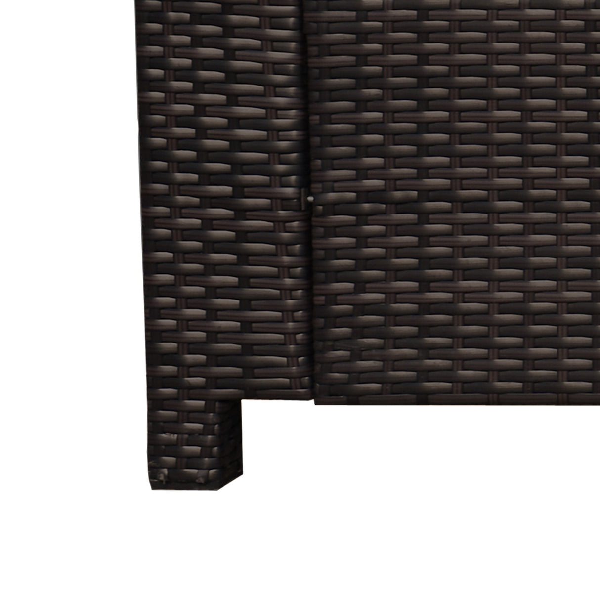 Poly Rattan 3 Seater Garden Sofa With Cushions and Metal Frame - Velmora