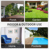 Poly Rattan 3 Seater Garden Sofa With Cushions and Metal Frame - Velmora