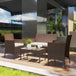 Poly Rattan 4 Piece Garden Furniture Sofa Set With Loveseat And Armchairs - Velmora