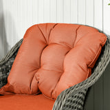 Poly Rattan 4 Pieces Garden Sofa Set With Glass-Top Table - Velmora