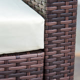 Poly Rattan 4 Seater Garden Sofa Set With Coffee Table - Velmora