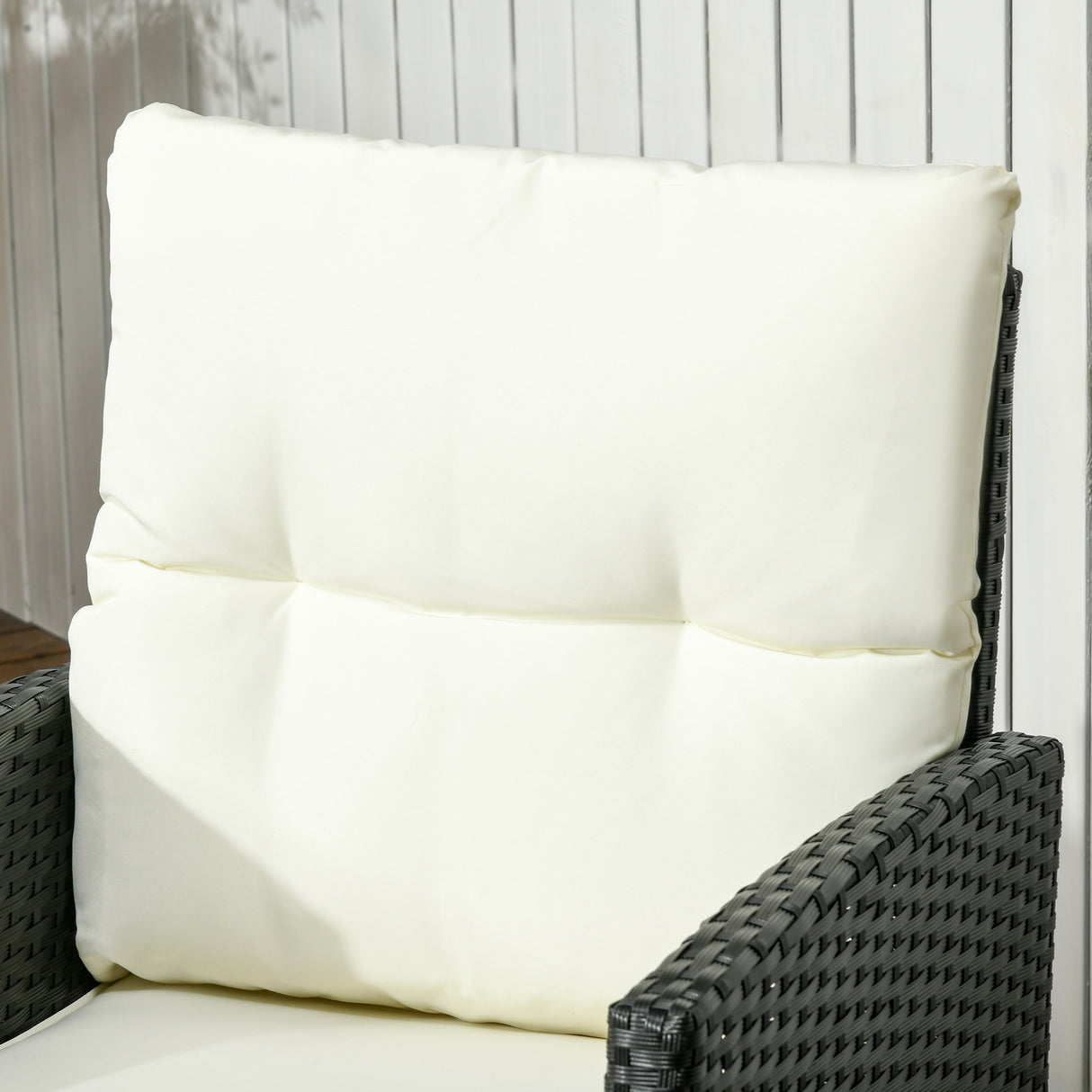 Poly Rattan 5 Seater Garden Furniture Set With Glass Table and Cushions - Velmora