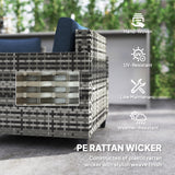 Poly Rattan 6 Pieces Modular Garden Sofa Set - Velmora