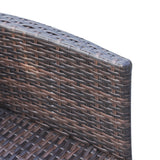 Poly Rattan 6 Seater Garden Dining Set With Cushions - Velmora