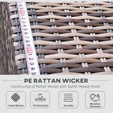 Poly Rattan 7 Pieces Garden Sofa Set With Square Glass Top Table - Velmora