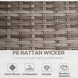 Poly Rattan 8 Pieces Garden Sofa Set With Contrast Cushions - Velmora
