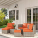 Poly Rattan 8 Pieces Garden Sofa Set With Contrast Cushions - Velmora