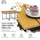 Poly Rattan Cube 10 Seater Garden Dining Set With Rectangular Table - Velmora
