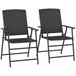 Poly Rattan Folding Garden Armchairs in Set of 2 - Velmora