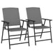 Poly Rattan Folding Garden Armchairs in Set of 2 - Velmora