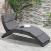 Poly Rattan Folding Garden Sun Lounger With Soft Padded Cushion - Velmora