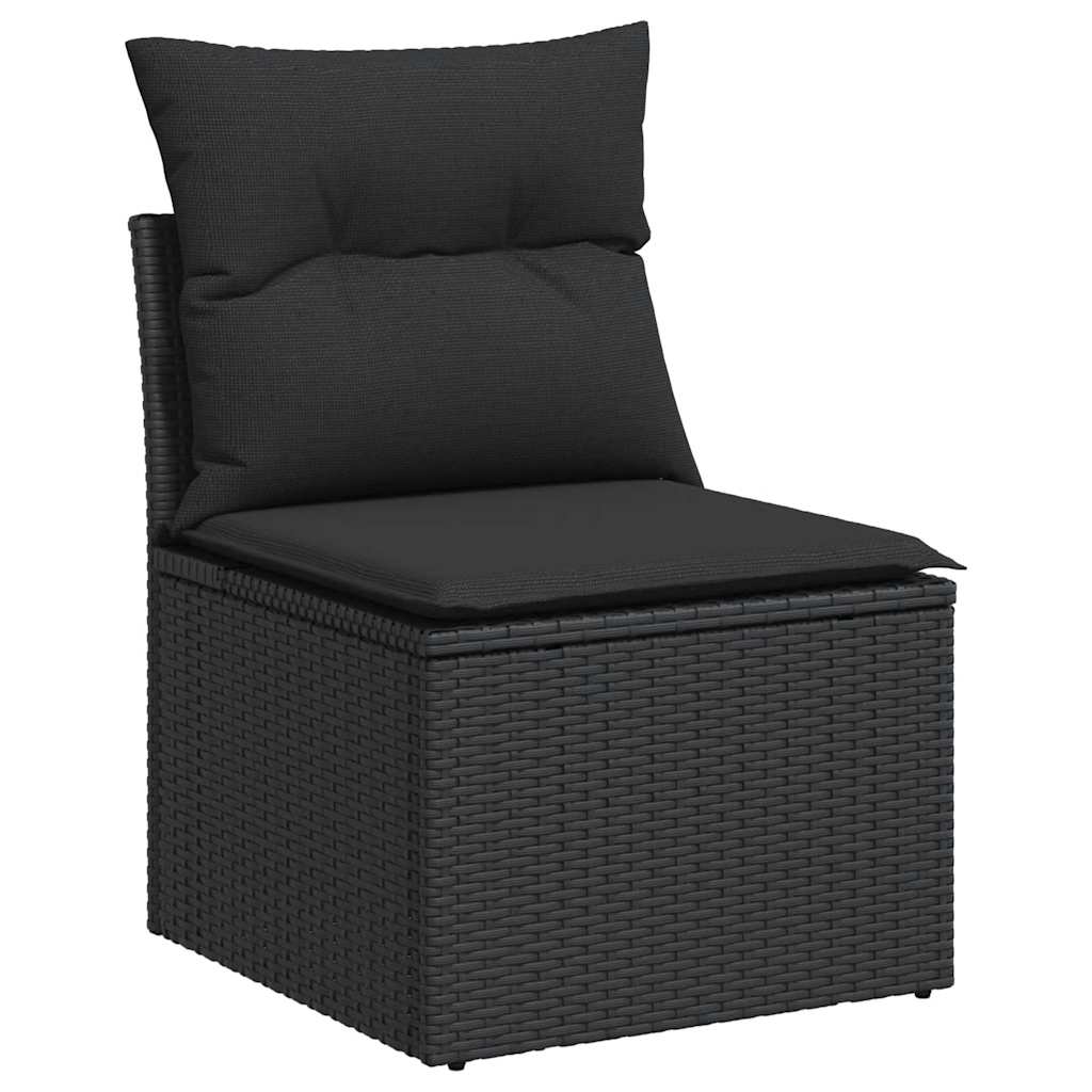 Poly Rattan Garden 2 Seater Sofa With Cushions And Storage - Vantage Home