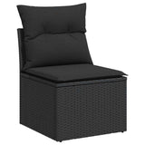 Poly Rattan Garden 2 Seater Sofa With Cushions And Storage - Vantage Home