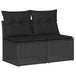 Poly Rattan Garden 2 Seater Sofa With Cushions And Storage - Vantage Home