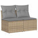 Poly Rattan Garden 2 Seater Sofa With Cushions And Storage - Vantage Home