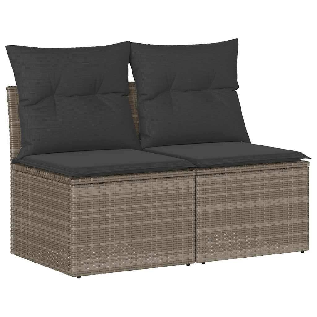 Poly Rattan Garden 2 Seater Sofa With Cushions And Storage - Vantage Home