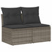 Poly Rattan Garden 2 Seater Sofa With Cushions And Storage - Vantage Home