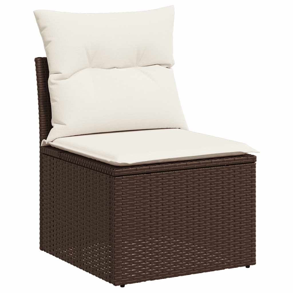 Poly Rattan Garden 2 Seater Sofa With Cushions And Storage - Vantage Home