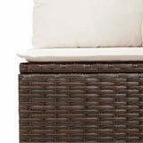 Poly Rattan Garden 2 Seater Sofa With Cushions And Storage - Vantage Home