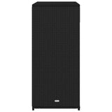 Poly Rattan Garden Storage Cabinet 105cm Wide With 2 Doors 2 Drawers - Vantage Home