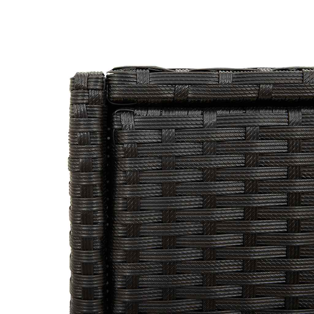 Poly Rattan Garden Storage Cabinet 105cm Wide With 2 Doors 2 Drawers - Vantage Home