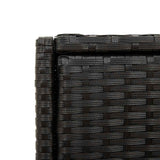 Poly Rattan Garden Storage Cabinet 105cm Wide With 2 Doors 2 Drawers - Vantage Home