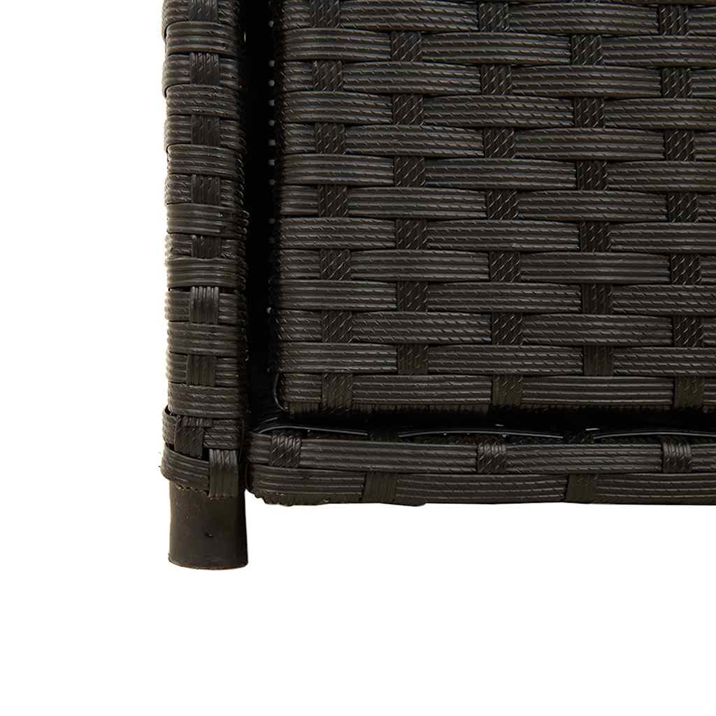 Poly Rattan Garden Storage Cabinet 105cm Wide With 2 Doors 2 Drawers - Vantage Home